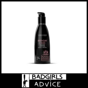 Wicked Aqua Birthday Cake - Cake Flavoured Water Based Lubricant - 60 ml (2 oz) Bottle