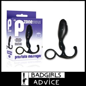 The 9's PZone Advanced Black Prostate Massager 2.5cm Wide