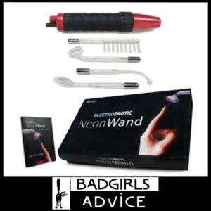 KinkLab Neon Wand Electrosex Kit Solid State Glass Set 240 Plug in 8 Foot cord