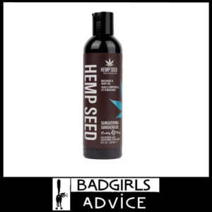 Hemp Seed Massage & Body Oil Sunsational (Italian Bergamot, Juniper Berries & White Wood) Scented 237 ml Bottle