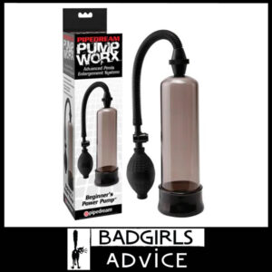 Pump Worx Beginner's Power Pump Smoke Penis Pump Suits up to 7" Cock Bulb design