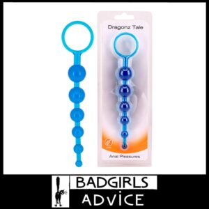 Dragonz Tale Blue 20.5 cm Anal Beads Pvc Jelly feel Starter Toys