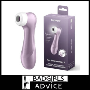 Satisfyer Pro 2 - Purple - Air wave 11 Levels Touch-Free USB-c Rechargeable Clitoral Stimulator 6"