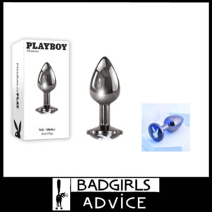 Playboy Pleasure Tux Small Aluminium Anal Plug With Playboy Logo on Base 2.9"