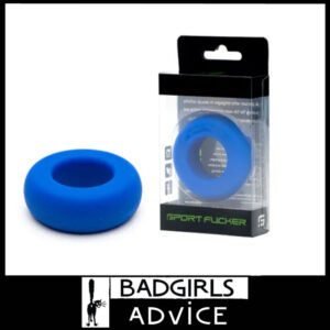 Sport Fucker Muscle Ring Thick Stretchy Silicone Premium Quality Erection Maintainer Blue