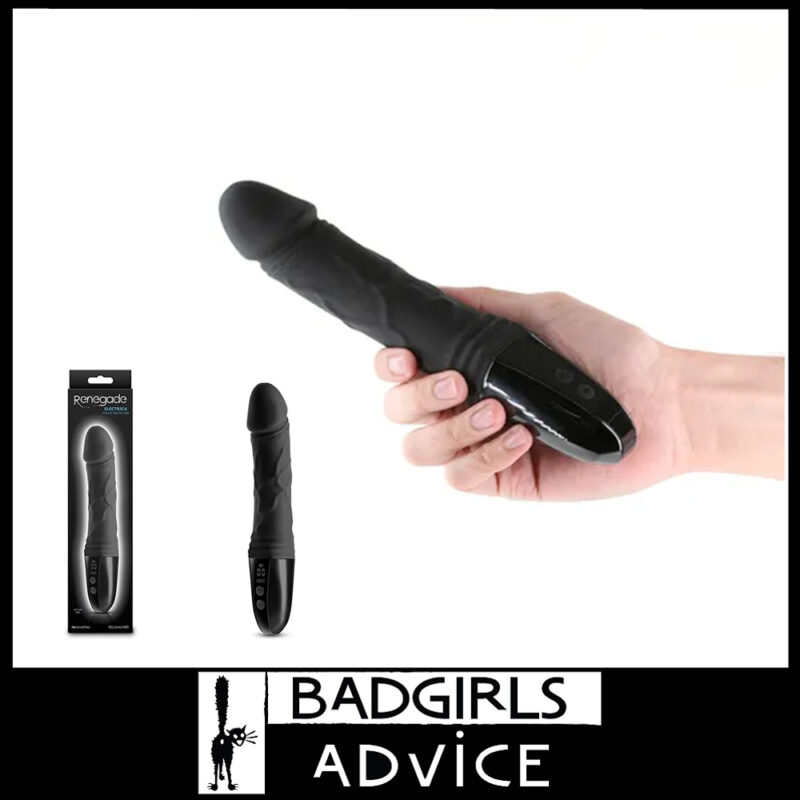 Renegade Electrica - Usb 22.9cm 9 Level 3 Speed Penis Vibe Digital Display Silicone Black