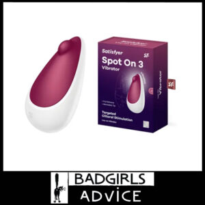 Satisfyer Spot On 3 Waterproof 12 Speed Vibrations Clitoris Vibrator Travel Size Usb Silicone Red Berry