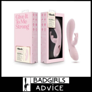 Blush - Morgan Mini Vibrator Rabbit Usb 2 Motors 10 Speeds 19.7cm Silicone Pink