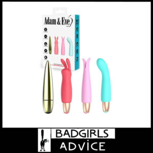 Adam & Eve Playful Seduction Kit 3 Sleeves Plus Bullet Usb Vibrator 1" Wide Silicone Abs