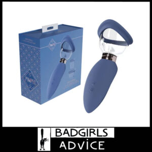 Pumped Arousing Auto Ladies Pussy Breast Clit Pump 18.8cm x 6.8cm Usb Silicone Abs - Blue