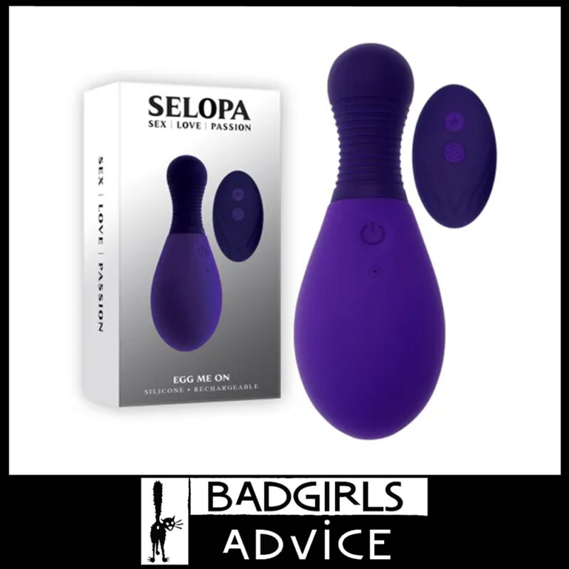 Selopa Egg Me On Vaginal Vibrator Remote Control Usb 12 Speeds 10cm Silicone Purple