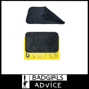 B Swish After Sex Towel 32cm x 20cm Microfibre Super Soft Niche Sex Towel Black