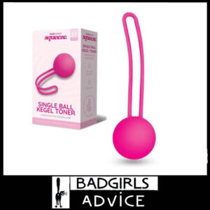Bodywand Squeeze Single Ball Kegel Toner Bladder Weakness Ball 3.2cm Weighted 37 Grams Silicone Pink