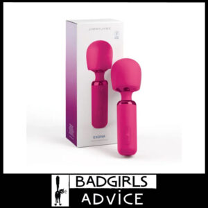 JimmyJane Exona 5 Speed Massager Wand 7.2" Petite and Powerful Usb Vibrator Silicone Pink