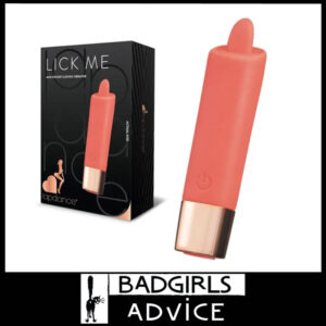 Lapdance Lick Me Mini Pocket Licking Usb 9.7cm x 2cm Vibrator 5 Levels Waterproof Silicone Blush Pink