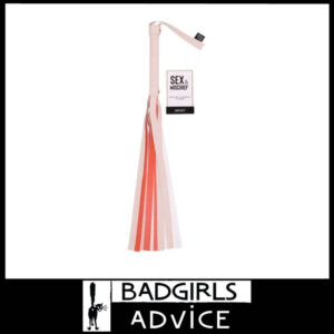 Sex & Mischief Peaches n CreaMe Stripe Flogger Faux Leather 80cm Peach Cream