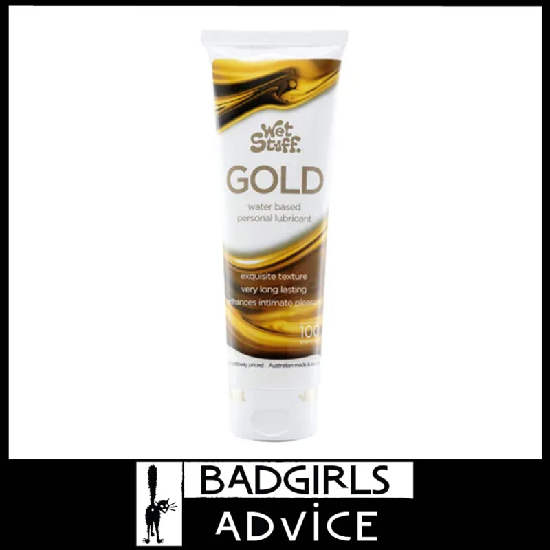 Wet Stuff Gold Smooth High Level Glycerine Water Based Lubricant Ph Balanced 100g Tube