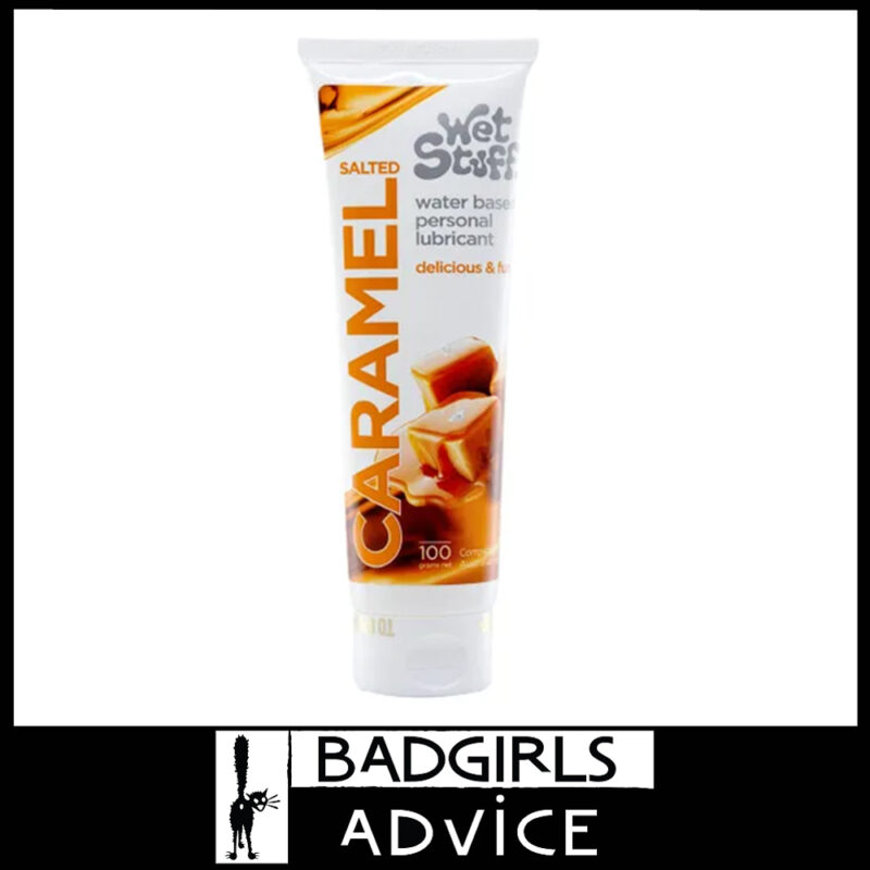 Wet Stuff Salted Caramel Water Based Kissable Sugar Free Lubricant Ph Balanced - 100g Tube