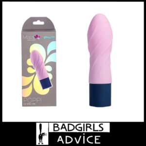 Maia Poppi - Petite 10 Speeds Bullet Vibrator 8.9cm x 2.2cm Silicone Coated Waterproof Pink