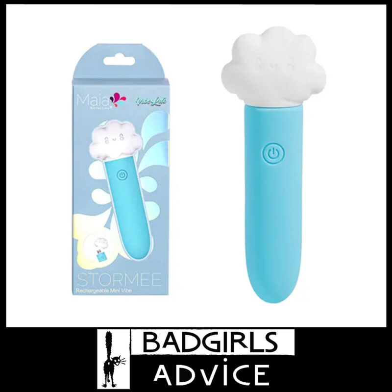 Maia Stormee - Mini Massage Wand Usb Cloud Tip 10 Speeds 11.1cm Silicone Blue