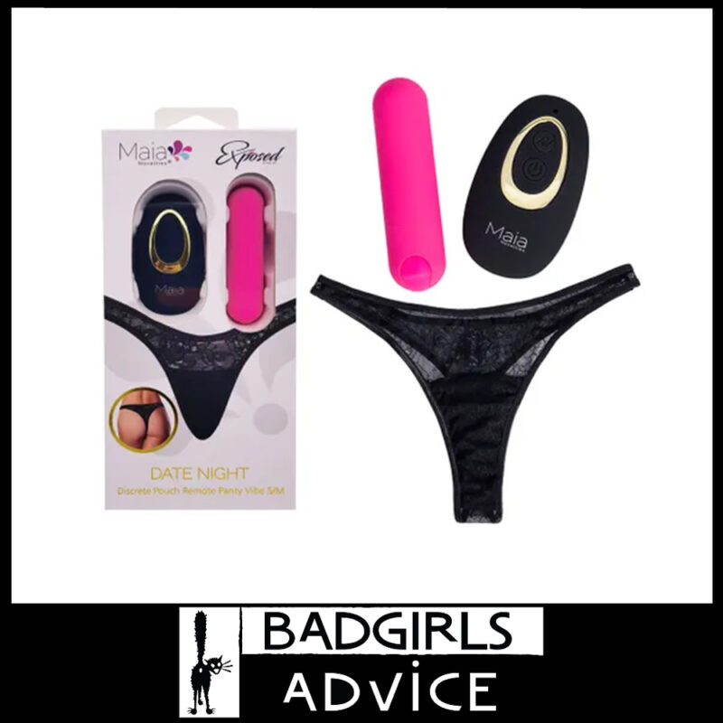 Maia Date Night Panty Vibe Usb Bullet Vibrating G String Remote 25 Speeds 14-18Au