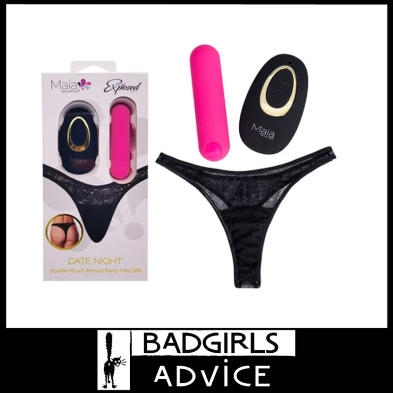 Maia Date Night Panty Vibe Usb Bullet Vibrating G String Remote 25 Speeds 6-12 Au