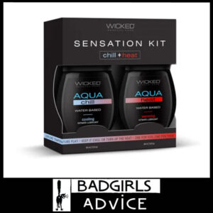 Wicked Sensation Kit -Warming and Cooling Water Based Lubricant 2 in Pack 120ml Each