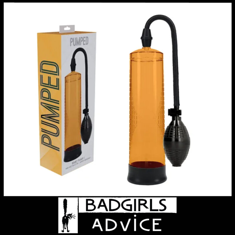 PUMPED Basic Pump 1 - Penis Pump Bulb 20cm Insert Abs Silicone Sleeve Orange