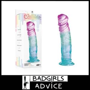Jellido 18cm Dildo Big Glans Unisex Penis Tpr Jelly Feel Suction Cup Pastel