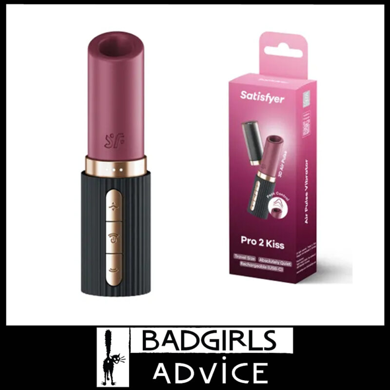 Satisfyer Pro 2 Kiss | Travel Sized 30 Levels Usb Air Wave Clitoris Suction Red