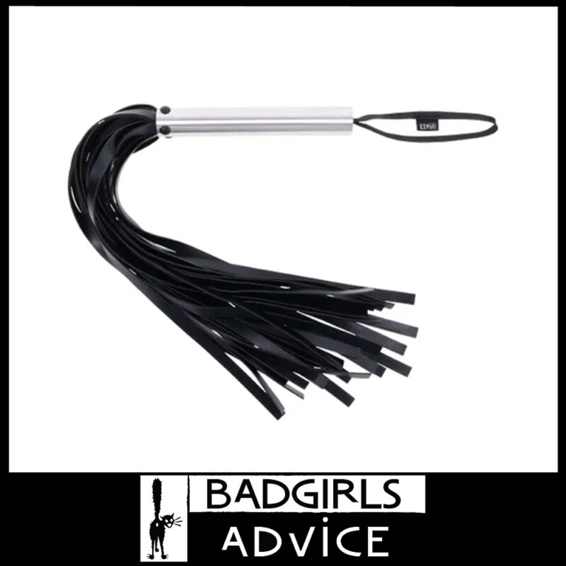 Sportsheets Edge | Flogger Whip Iron Handle Pu Leather 30 Falls Wrist Loop