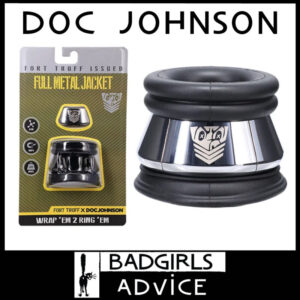 Doc Johnson | Fort Troff | Full Metal Jacket Pro Level Ball Stretcher 33mm 1.75" Long Silicone Black