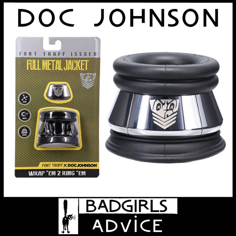 Doc Johnson | Fort Troff | Full Metal Jacket Pro Level Ball Stretcher 33mm 1.75" Long Silicone Black