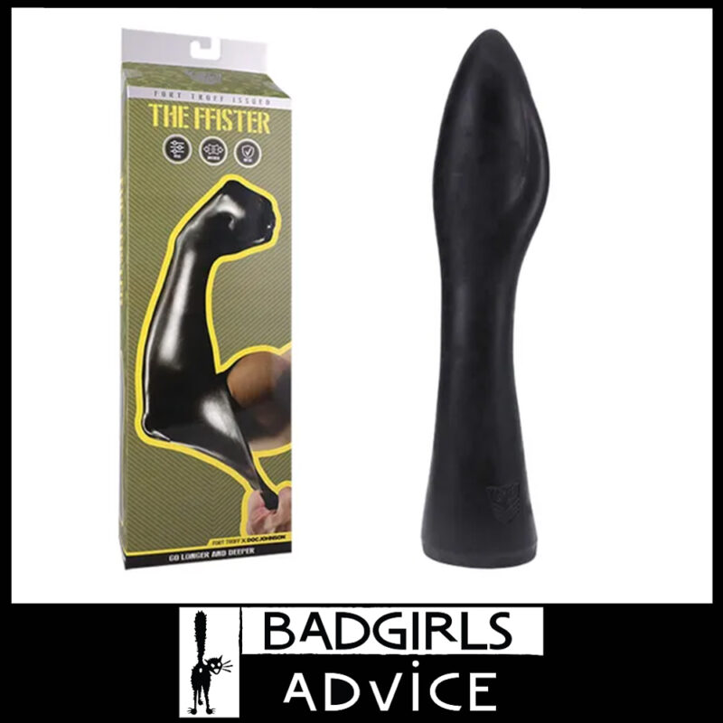 Doc Johnson | Fort Troff | FFister Frost 14.75" x 3" Stretchy Fisting Sleeve Tpe Black