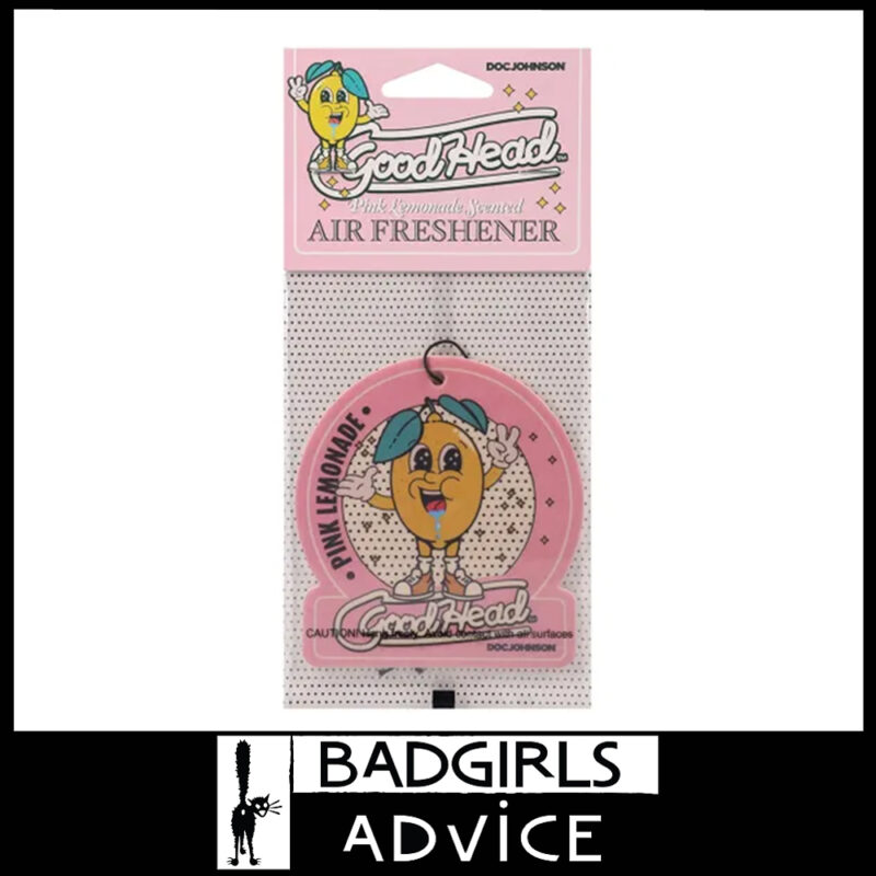 GoodHead Air Freshener Scented Car Rearview Mirror Tag- Pink Lemonade