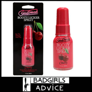 GoodHead Booty Licker Spray 29ml Liquid Pump Non Sticky Lubricates Cherry
