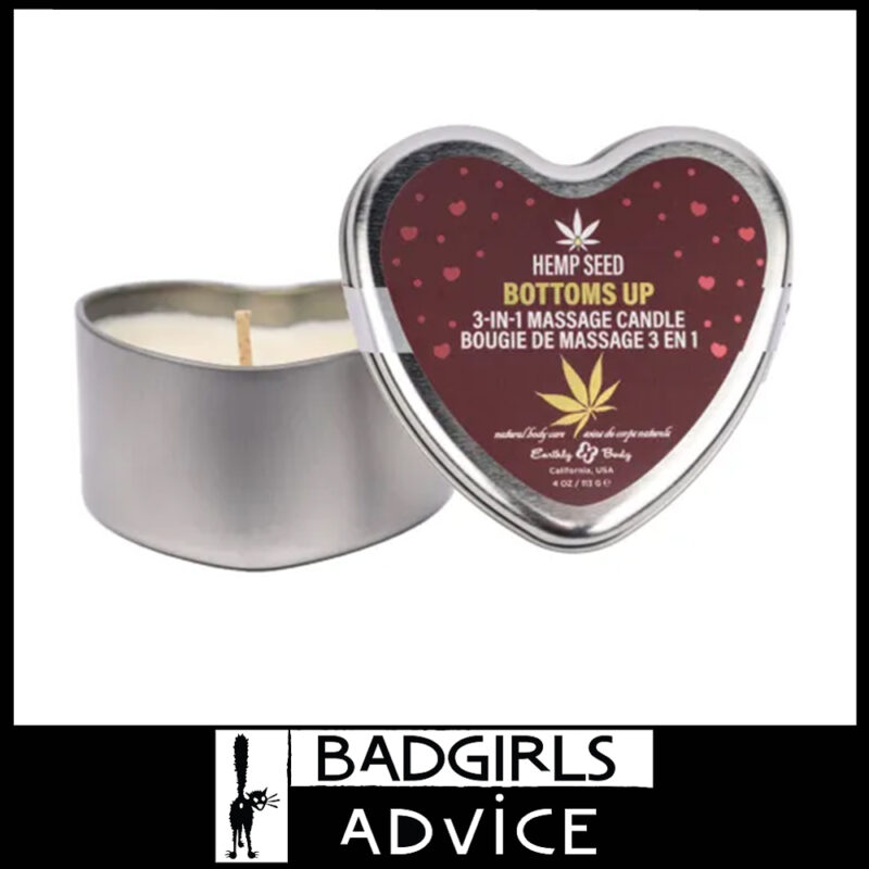 EB Hemp Seed 3 in 1 Massage Candle Bottom's Up Wild Blueberries Meadow-grass Wildflowers 113g