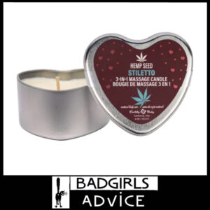 EB Hemp Seed 3 in 1 Massage Candle Stiletto Sage Honey Creamy Sandalwood | 113g