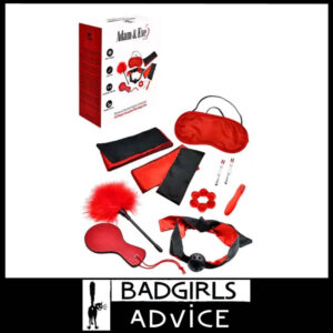 Adam & Eve Sensual Scarlet Nights 10 Piece Starters Bondage Kinks Kit Red Theme