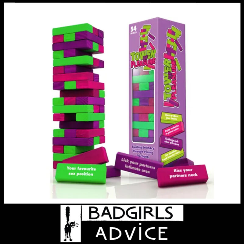 Tower of Pleasure | 54 Blocks Cheeky Challenges & Accelerating Dares Couples Game