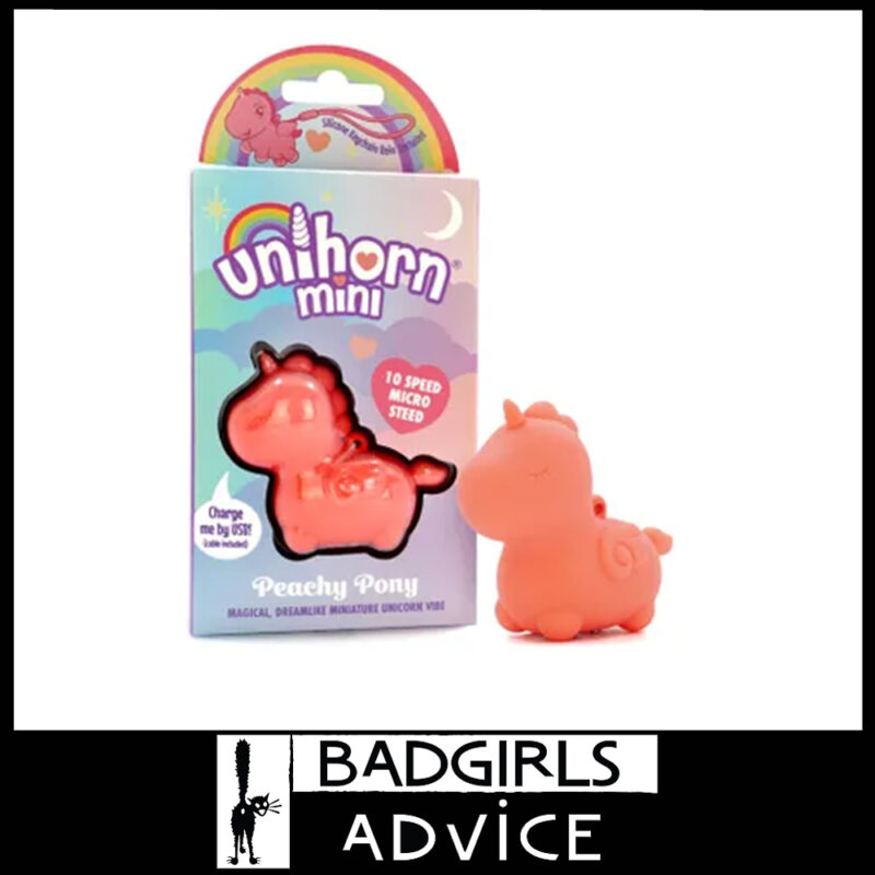 Unihorn Mini - Peachy Pony Petite Pocket Sized 10 Speed Usb Kawaii Vibrator Orange