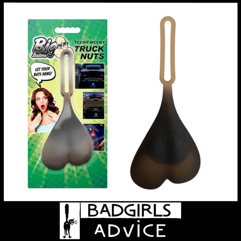 Big Ballers | Teeny Weeny Truck Nuts Testicles That Light Up Led Battery Operated 15.5cm x 6.4cm