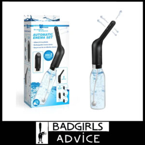 CleanStream | Douche Auto Usb Enema Set Travel Bidet 10.2cm Insert 3 Levels 350ml Clear