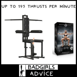 Master Series | Enforcer Chair Sex Machine 30kg Sex Dungeon Rapid Thrust Dildo Vac U Lock