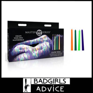 Master Series| Glow In The Dark 19cm Uv Reactive Neon Dripping Wax Candles 4 Set Soy Paraffin Wax