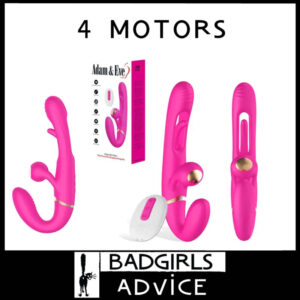 Adam & Eve | Orgaz-Ohh-Matic Remote 9.25" Usb Flapper Vibes 10 Speeds 4 Motors Waterproof Silicone Pink