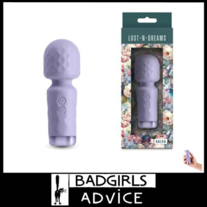 Lust-n-Dreams | Salsa Mini Massager Wand Usb 11.5cm x 4cm 21 Levels Vibrating Silicone Lavender Purple