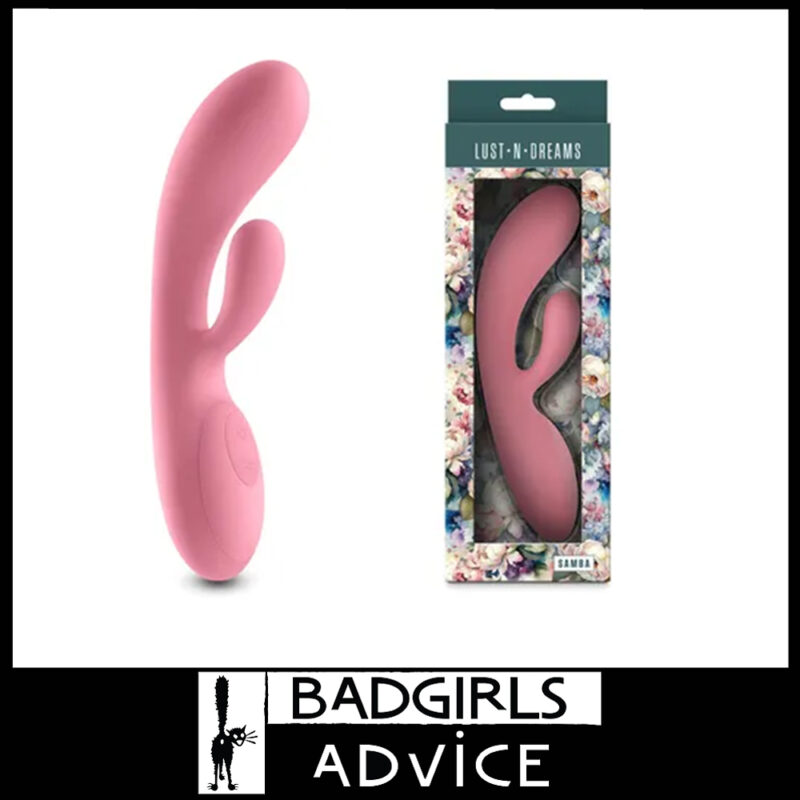 Lust-n-Dreams | Samba Rabbit Vibrator 19.4cm 6 Speeds 14 Functions Silicone Coral Orange