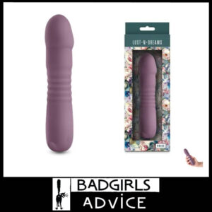 Lust-n-Dreams | Poise Vibrator Dildo Thruster 14.2cm x 3.7cm Insert 21 Levels Silicone Mauve Purple