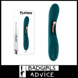 Playboy | Vibrator G Pinpoint Pleasure Aurelie Usb Probe 2 Motors 9 Speeds 22.7cm Rose Gold Green